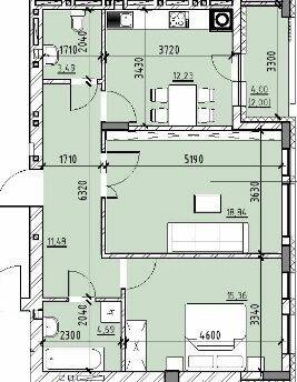 2-комнатная 66.09 м² в ЖК Бейкер Стрит. Шерлок Холмс от 40 500 грн/м², Львов