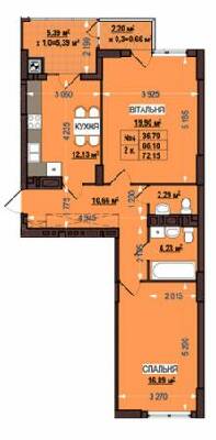 2-кімнатна 72.15 м² в ЖК Старий Сихів від 16 500 грн/м², Львів