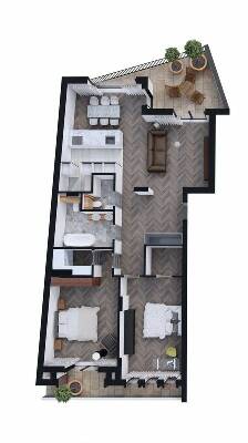 2-кімнатна 115.03 м² в КБ Мій на Куликівській від 41 950 грн/м², Львів
