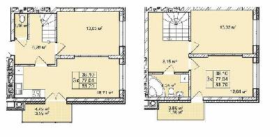 Двухуровневая 81.79 м² в ЖК Софиевка от 22 000 грн/м², Львов