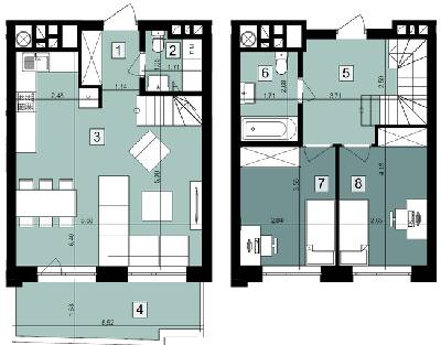 Двухуровневая 76.8 м² в ЖК Парк Арена от 26 350 грн/м², Львов