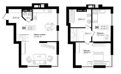 Двухуровневая 92.3 м² в ЖК Auroom City от 18 400 грн/м², Львов