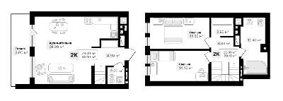 Двухуровневая 89.1 м² в ЖК Auroom City от 18 400 грн/м², Львов