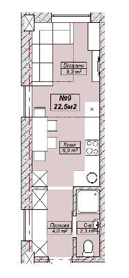 1-кімнатна 22.5 м² в ЖК Петрівський SMART від 20 100 грн/м², с. Святопетрівське