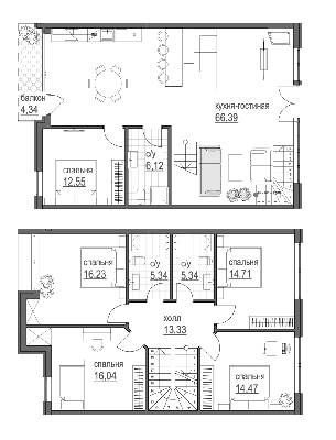 Таунхаус 259.85 м² в Таунхаус Park Avenue House от 25 438 грн/м², Киев