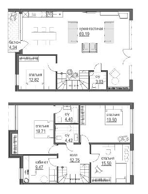 Таунхаус 260.79 м² в Таунхаус Park Avenue House от 27 493 грн/м², Киев