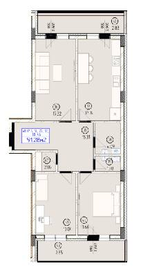 3-кімнатна 91.28 м² в ЖК Будапешт від 31 750 грн/м², Ужгород