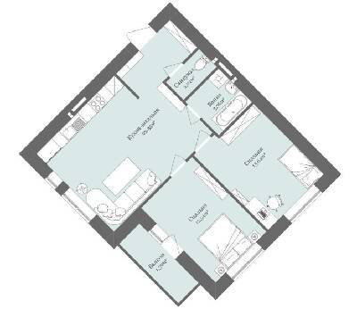 2-комнатная 62.95 м² в ЖК West Towers от 16 182 грн/м², Ужгород