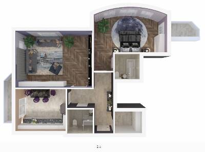 2-кімнатна 84.2 м² в ЖК Victory Club House від 45 450 грн/м², Полтава