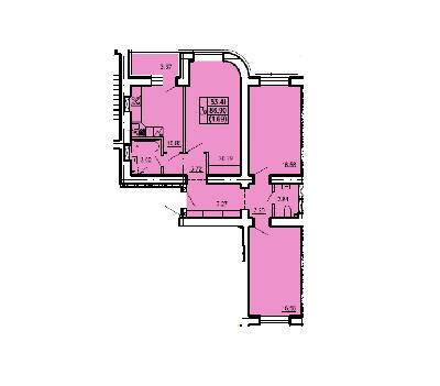 3-кімнатна 86.24 м² в ЖК Чайка від 18 000 грн/м², с. Чайки