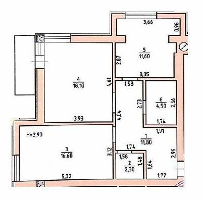 2-комнатная 64.9 м² в ЖК Панский остров от застройщика, Черновцы