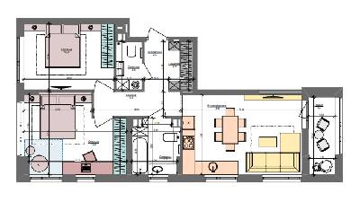 2-кімнатна 68 м² в ЖК Файна Таун від 42 450 грн/м², Київ