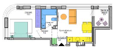 1-комнатная 40.2 м² в ЖК Respublika от 38 775 грн/м², Киев
