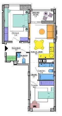 2-кімнатна 53.6 м² в ЖК Respublika від 42 486 грн/м², Київ