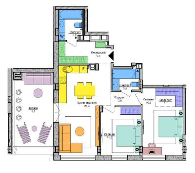 2-кімнатна 74.2 м² в ЖК Respublika від 42 486 грн/м², Київ