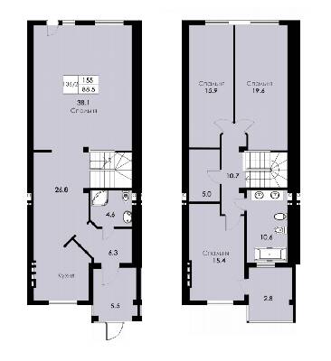 Таунхаус 155 м² в Таунхауси Зелений Мис від 22 968 грн/м², Одеса
