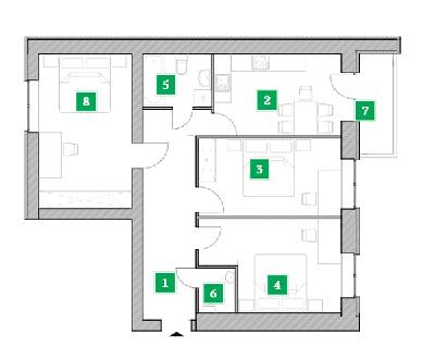 3-комнатная 79.2 м² в ЖК Компаньон от 13 412 грн/м², с. Сокольники