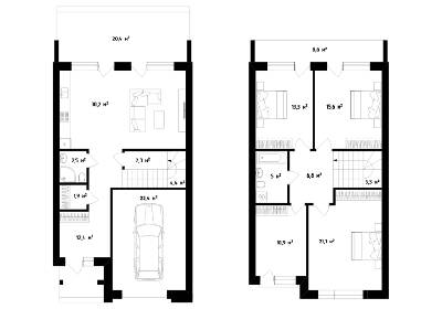 Таунхаус 157 м² в Таунхаус Вишневий від 21 720 грн/м², Ужгород