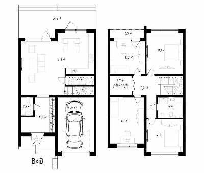 Таунхаус 80 м² в Таунхауси На Райдужній від 15 875 грн/м², Ужгород