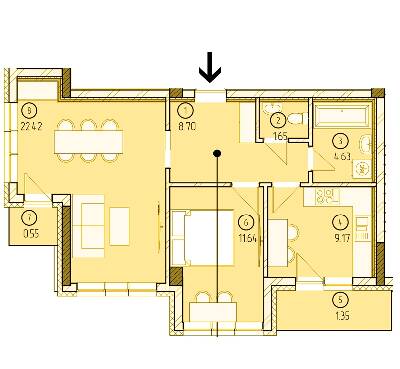 2-кімнатна 60.11 м² в ЖК Престиж від 20 000 грн/м², Ужгород