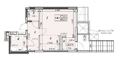 1-кімнатна 40.89 м² в ЖК Зіркова Вежа 2 від 22 800 грн/м², м. Вишгород