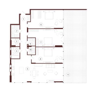 3-комнатная 203.16 м² в ЖК Obolon Plaza от застройщика, Киев