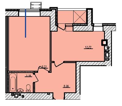 1-комнатная 45.07 м² в ЖК Свитанок от 19 900 грн/м², г. Борисполь