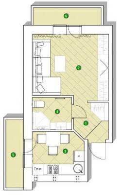 1-кімнатна 32.91 м² в ЖК Центральний від 14 200 грн/м², смт Великодолинське