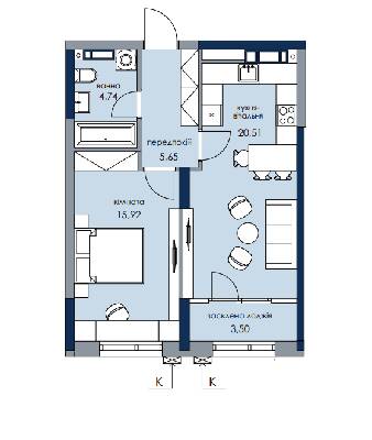 1-комнатная 50.32 м² в ЖК Новый Автограф от 30 041 грн/м², Киев