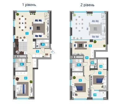 Двухуровневая 152.17 м² в ЖК Славутич 2.0 от 31 500 грн/м², Киев