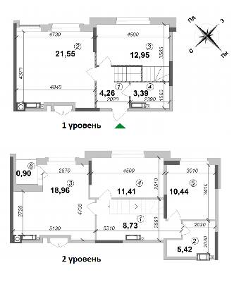 Двухуровневая 98 м² в ЖК Оптимісто от 22 000 грн/м², с. Гатное