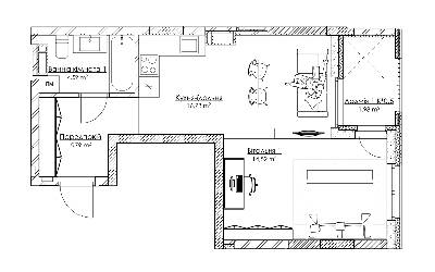 1-кімнатна 43.61 м² в ЖК BOSTON Creative House від 39 967 грн/м², Київ