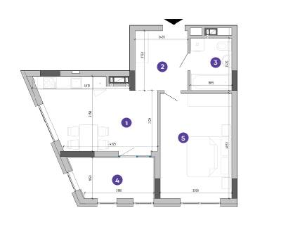 1-комнатная 46.82 м² в ЖК Містечко Підзамче от 21 315 грн/м², Львов