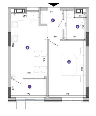 1-комнатная 43.35 м² в ЖК Містечко Підзамче от 22 922 грн/м², Львов
