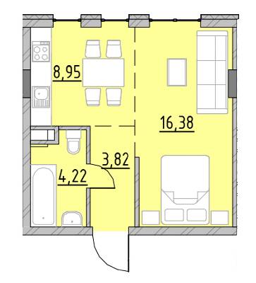 Студия 33.39 м² в ЖК Велика Британія от 21 577 грн/м², Львов