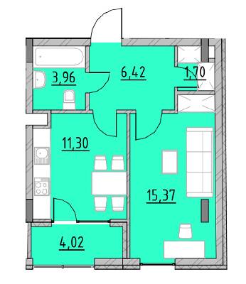 1-комнатная 42.77 м² в ЖК Велика Британія от 15 900 грн/м², Львов