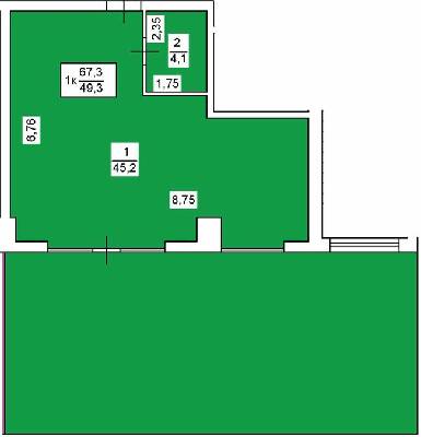 1-комнатная 67.3 м² в ЖК Ливерпуль от застройщика, Одесса
