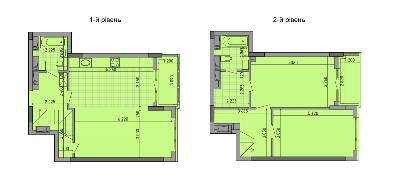 Двухуровневая 155.57 м² в ЖК Паркове місто от 34 450 грн/м², Киев