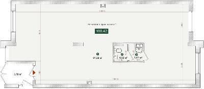 Приміщення вільного призначення 100.42 м² в ЖК Forest Park від забудовника, Київ