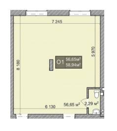 Помещение свободного назначения 58.94 м² в КД Greenwood от 20 000 грн/м², Киев