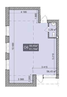 Помещение свободного назначения 61.74 м² в КД Greenwood от 20 000 грн/м², Киев
