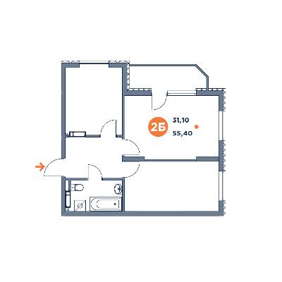 Приміщення вільного призначення 55.4 м² в ЖК Orange City від 20 000 грн/м², Київ