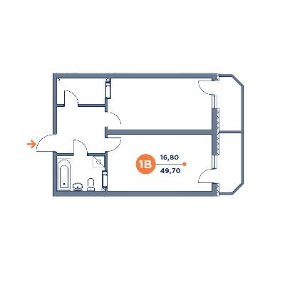 Приміщення вільного призначення 49.7 м² в ЖК Orange City від забудовника, Київ