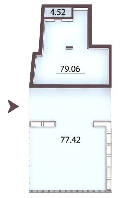 Офіс 79.06 м² в ЖК Камертон від забудовника, Київ
