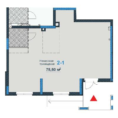Офіс 75.5 м² в ЖК Причал 8 від забудовника, Київ