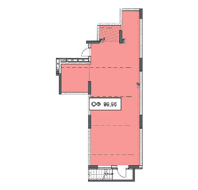 Офис 99.96 м² в ЖК Ривьера от застройщика, Киев