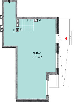 Помещение свободного назначения 62.13 м² в ЖК Сырецкие сады от застройщика, Киев