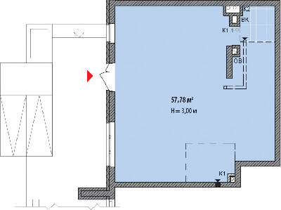 Помещение свободного назначения 57.78 м² в ЖК Сырецкие сады от застройщика, Киев