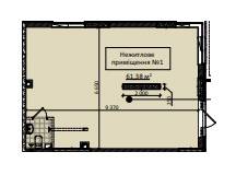 Офіс 61.38 м² в ЖК Теремки від забудовника, Київ