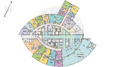 Офис 78.65 м² в ЖК Mirax от застройщика, Киев